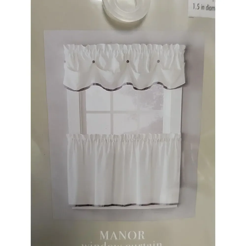 SKL Home Manor Window Tier Pair Curtain 58x13